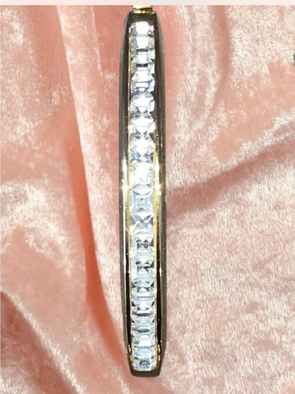 Gold Crystal Bangle Bracelet